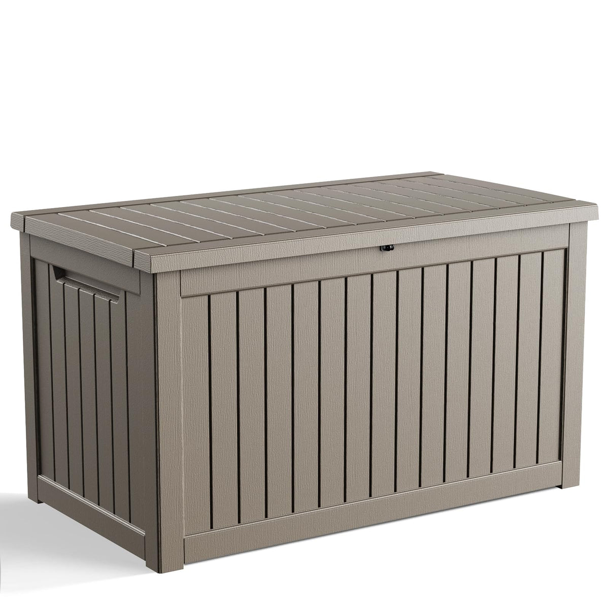 DRATO 135 Gallon Deck Boxes Outdoor Waterproof Storage Box with Wheels