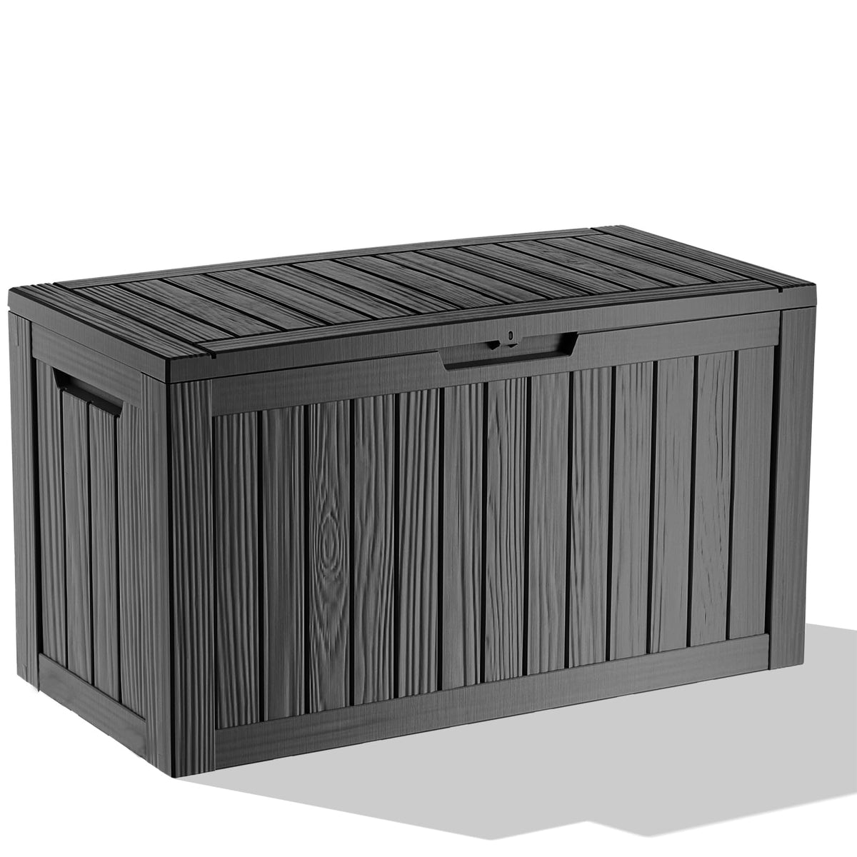 DRATO 135 Gallon Deck Boxes Outdoor Waterproof Storage Box with Wheels