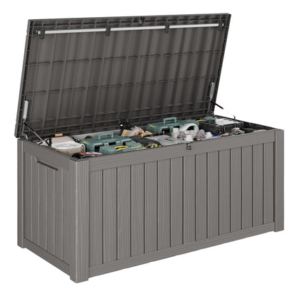 KAMABOKO Outdoor Storage Box, 150 Gallon Deck Box Outdoor Waterproof