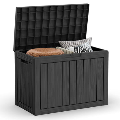EasyUp 50 Gallon Outdoor Storage Box Waterproof Lockable Deck Boxes