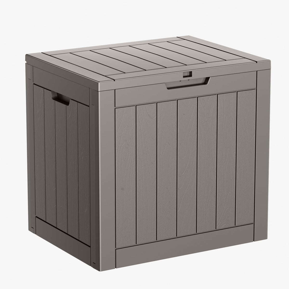 PatioZen 150 Gallon Resin Deck Box, Lockable Patio Outdoor Storage Box for Furniture, Garden Tools and Tools Storage, Waterproof Outside Storage Boxes - Black