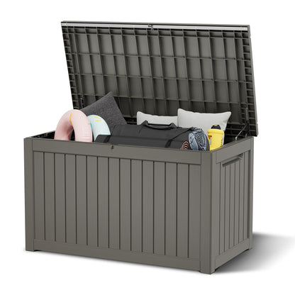 KAMABOKO Outdoor Storage Box, 150 Gallon Deck Box Outdoor Waterproof
