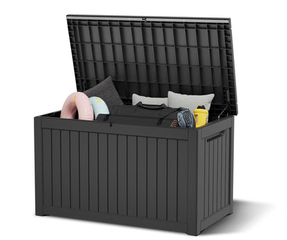 KAMABOKO Outdoor Storage Box, 150 Gallon Deck Box Outdoor Waterproof