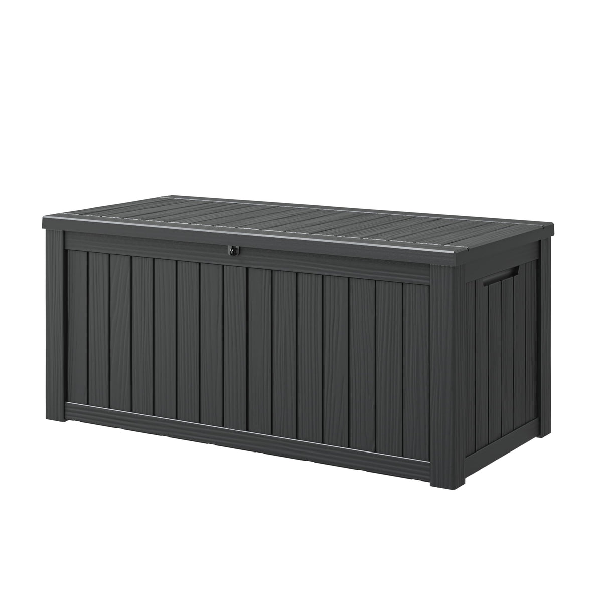 NUNU LAB 35 Gal Outdoor Storage Box Waterproof Lockable,Deck Box,Black