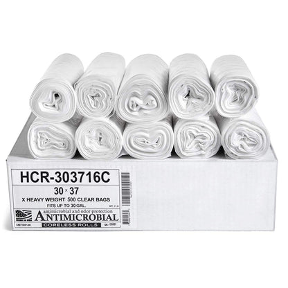 Aluf Plastics 60 Gal Black Trash Bags, 22 Micron (EQ.), 38" x 60" (150 Pk)