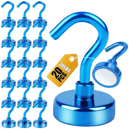 DIYMAG Magnetic Hooks 20pcs 30lbs+ Cruise Essentials 2026 Magnet Hook