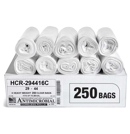 Aluf Plastics 60 Gal Black Trash Bags, 22 Micron (EQ.), 38" x 60" (150 Pk)