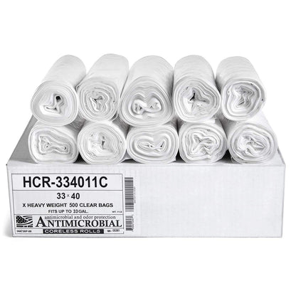 Aluf Plastics 60 Gal Black Trash Bags, 22 Micron (EQ.), 38" x 60" (150 Pk)