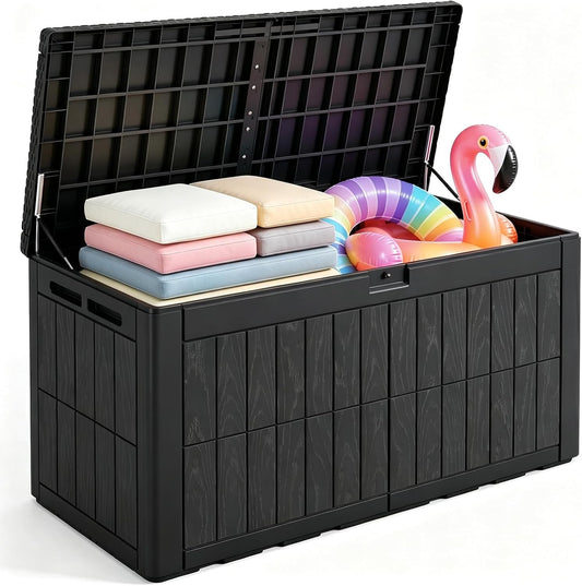 Quictent 100 Gallon Heavy Duty Resin Deck Box