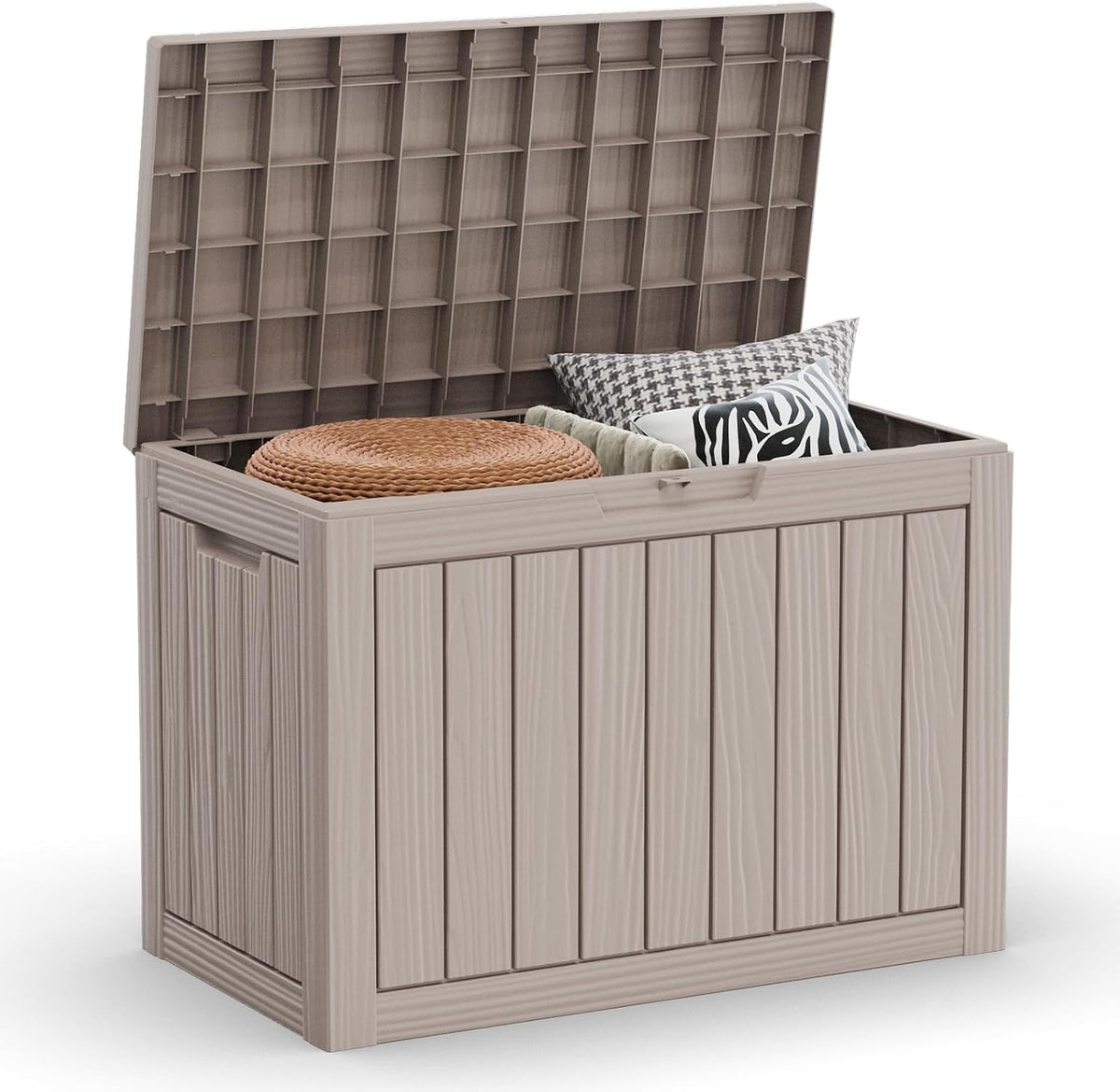 EasyUp 50 Gallon Outdoor Storage Box Waterproof Lockable Deck Boxes