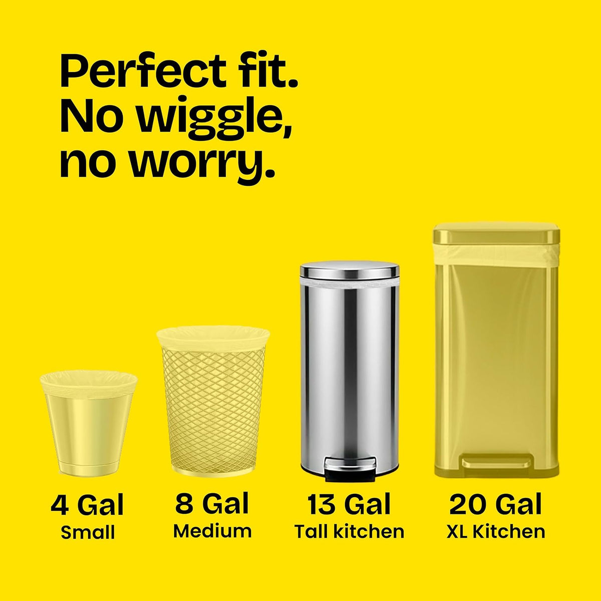 Glad Trash Bags, ForceFlex Tall Garbage Bags, 13 Gallon Grey Trash Bags for Tall Kitchen Trash Can, Fresh Clean with Febreze Freshness to Eliminate Odors, 80 Count (Packaging May Vary)