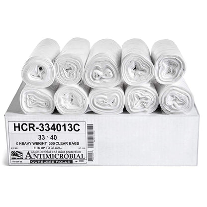 Aluf Plastics 60 Gal Black Trash Bags, 22 Micron (EQ.), 38" x 60" (150 Pk)