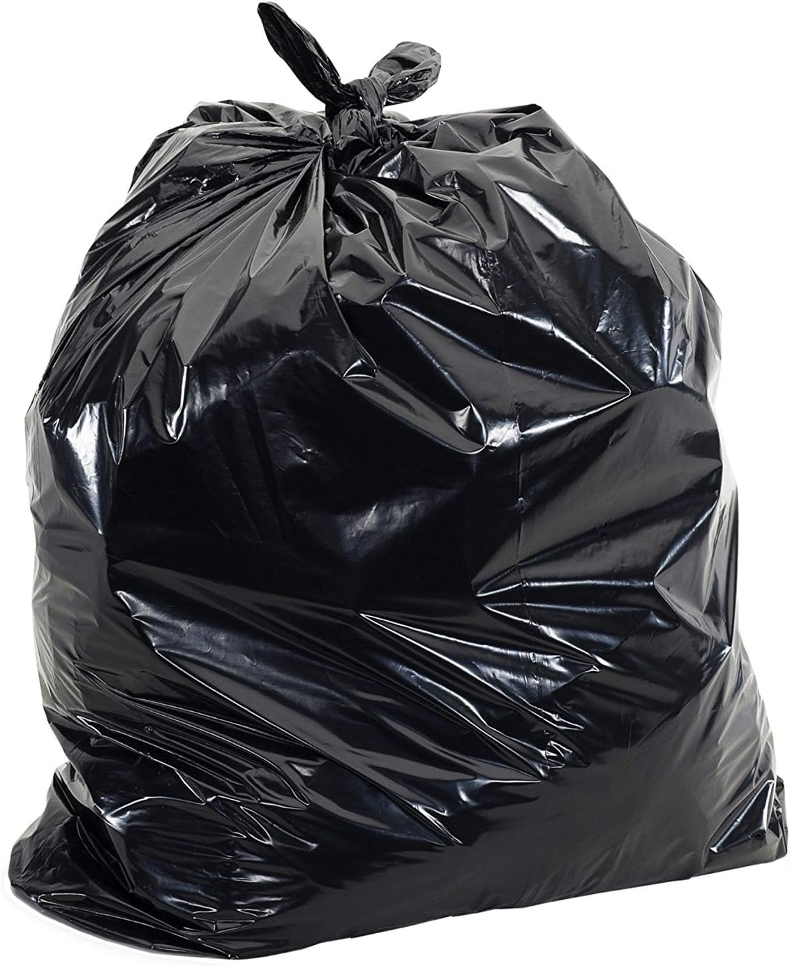 Aluf Plastics 55 Gallon Trash Bags Heavy Duty - (Huge) - 2.0 MIL Thick (equiv) - 38" x 58" - Garbage Bags for Toter, Contractors, Lawn, Leaf, Yard Waste, Kitchen, Industrial, Black, 50 Pack
