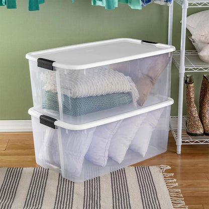 Sterilite Ultra Latch Box with Lids for Home and Office, 116 Quart, 4-Pack