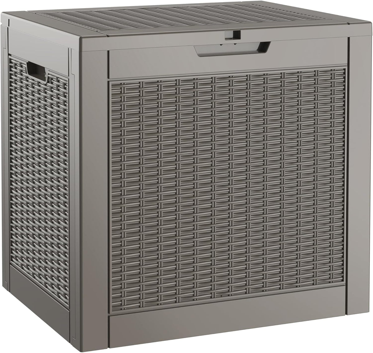 NUNU LAB 35 Gal Outdoor Storage Box Waterproof Lockable,Deck Box,Black