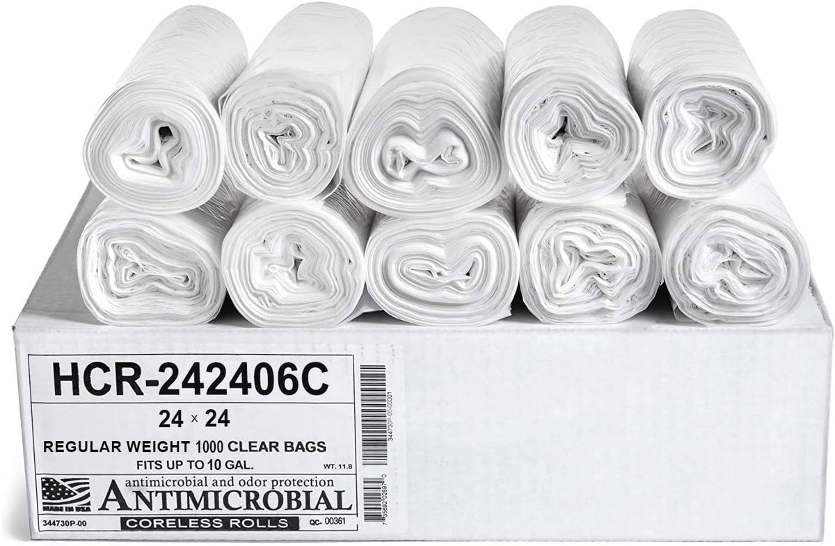 Aluf Plastics 60 Gal Black Trash Bags, 22 Micron (EQ.), 38" x 60" (150 Pk)