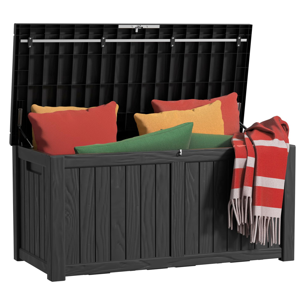 EasyUp 50 Gallon Outdoor Storage Box Waterproof Lockable Deck Boxes