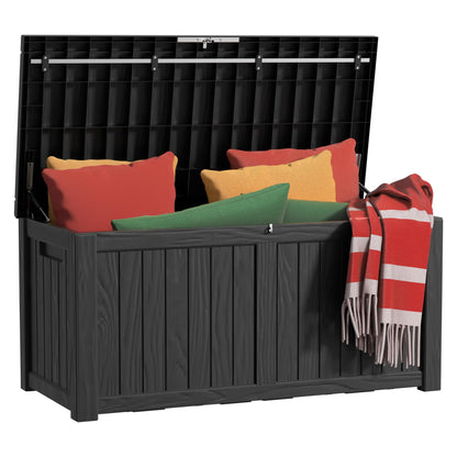 EasyUp 50 Gallon Outdoor Storage Box Waterproof Lockable Deck Boxes