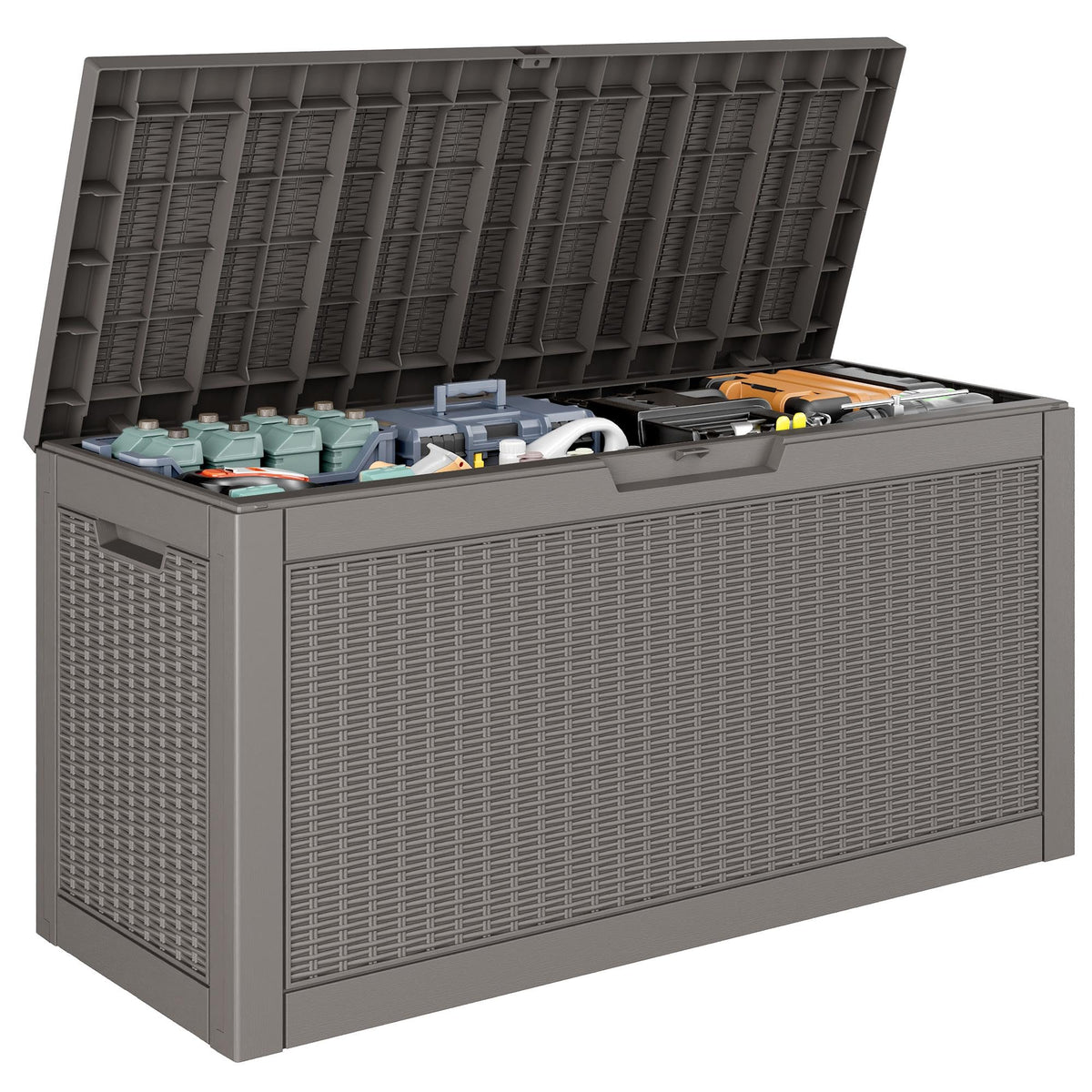 KAMABOKO Outdoor Storage Box, 150 Gallon Deck Box Outdoor Waterproof