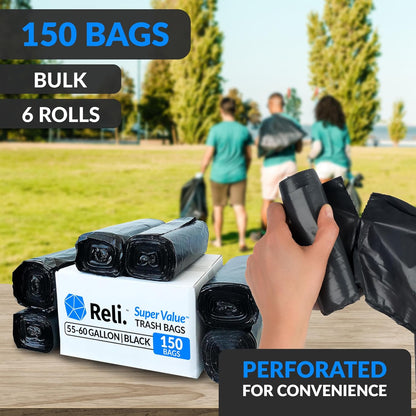 Reli. 55-60 Gallon Trash Bags Heavy Duty