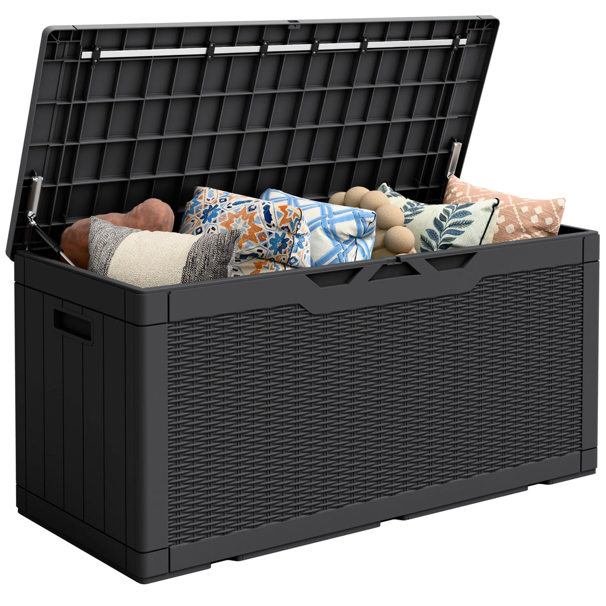 Flamaker Outdoor Storage Box 80 Gallon Resin Waterproof Deck Box