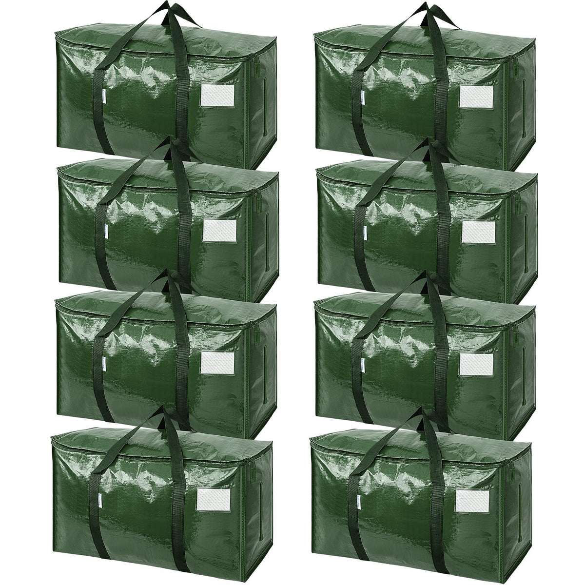 TICONN 6 Pack Extra Large Moving Bags Heavy Duty with Zippers & Carrying Handles, Durable Storage Bags Moving Boxes for Closet Organizers and Storage (6 Pack, Blue)