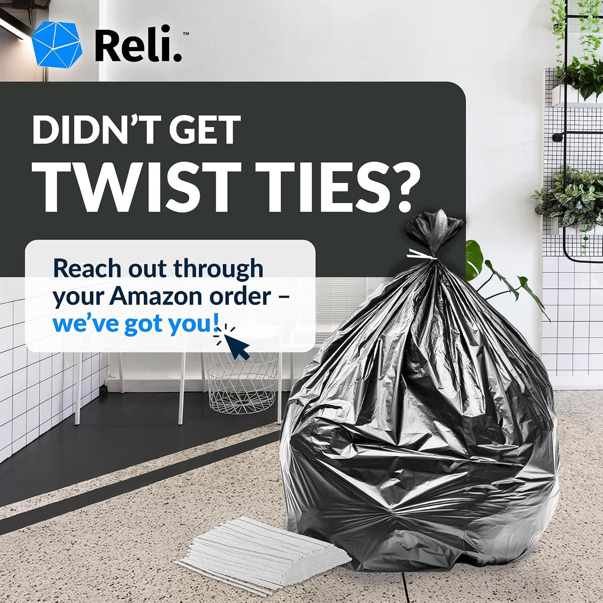 Reli. 40 to 45 Gallon Trash Bags Heavy Duty