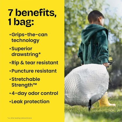 Glad ForceFlex Tall Kitchen Trash Bags, 13 Gallon, Fragrance Free, 110 Count (Package May Vary)