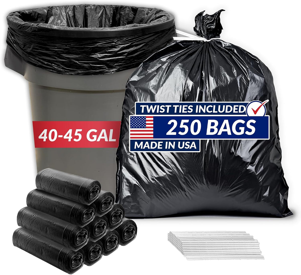 Reli. 40 to 45 Gallon Trash Bags Heavy Duty