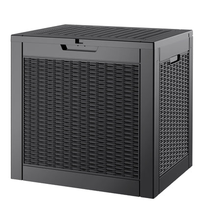 Outdoor Storage Waterproof Deck Box for Patio (45 Gallon, Grey)