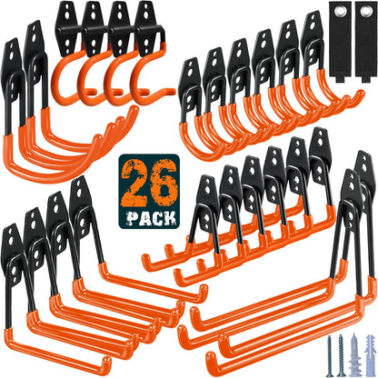 HUPBIPY 12 Pack Garage Hooks Heavy Duty, Wall Mount Ladder Hooks