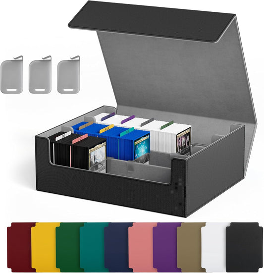 UAONO Trading Card Storage Box Holds 2400+ Cards, Bulk Card Storage