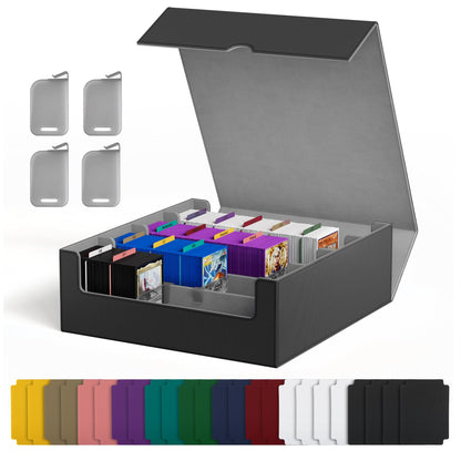 UAONO Trading Card Storage Box Holds 2400+ Cards, Bulk Card Storage