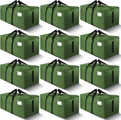 HOMESURE Supports 200lbs Heavy Duty Moving Bags - Strong Zipper & Wrap-Around Handles - Water-Resistant Storage Totes, Durable Alternative to Moving Boxes - 8 Pack - Semi-Transparent