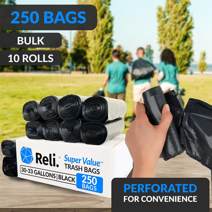 Reli. 30 to 33 Gallon Trash Bags Heavy Duty
