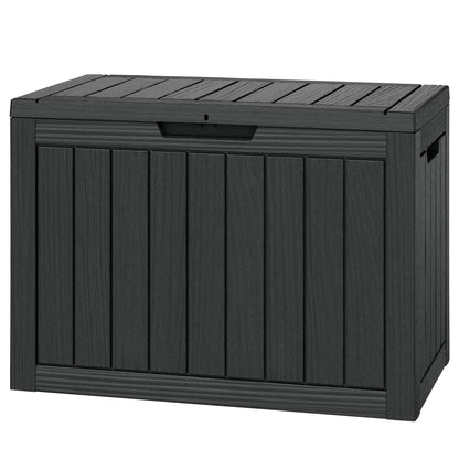 Outdoor Storage Waterproof Deck Box for Patio (45 Gallon, Grey)