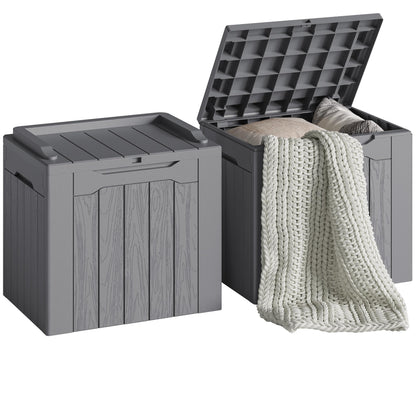 Devoko 78 Gallon Deck Box, Waterproof Resin Outdoor Storage Box