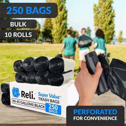 Reli. 40 to 45 Gallon Trash Bags Heavy Duty