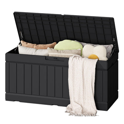 Flamaker Outdoor Storage Box 80 Gallon Resin Waterproof Deck Box