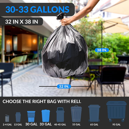 Reli. 30 to 33 Gallon Trash Bags Heavy Duty