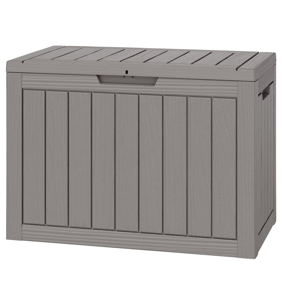 Outdoor Storage Waterproof Deck Box for Patio (45 Gallon, Grey)