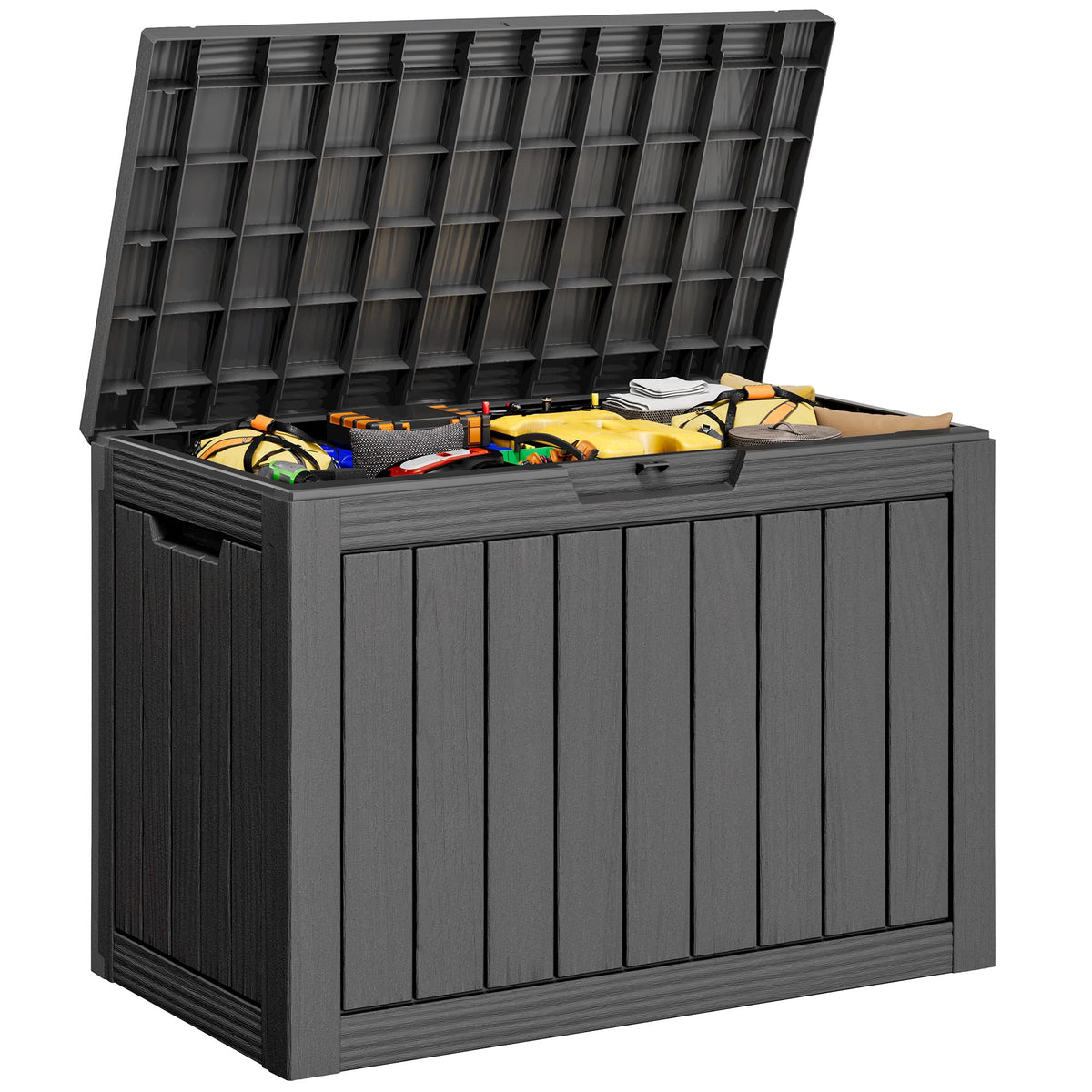 KAMABOKO Outdoor Storage Box, 150 Gallon Deck Box Outdoor Waterproof