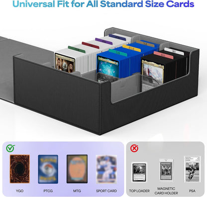 UAONO Trading Card Storage Box Holds 2400+ Cards, Bulk Card Storage
