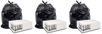 Aluf Plastics 55 Gallon Trash Bags Heavy Duty - (Huge) - 2.0 MIL Thick (equiv) - 38" x 58" - Garbage Bags for Toter, Contractors, Lawn, Leaf, Yard Waste, Kitchen, Industrial, Black, 50 Pack