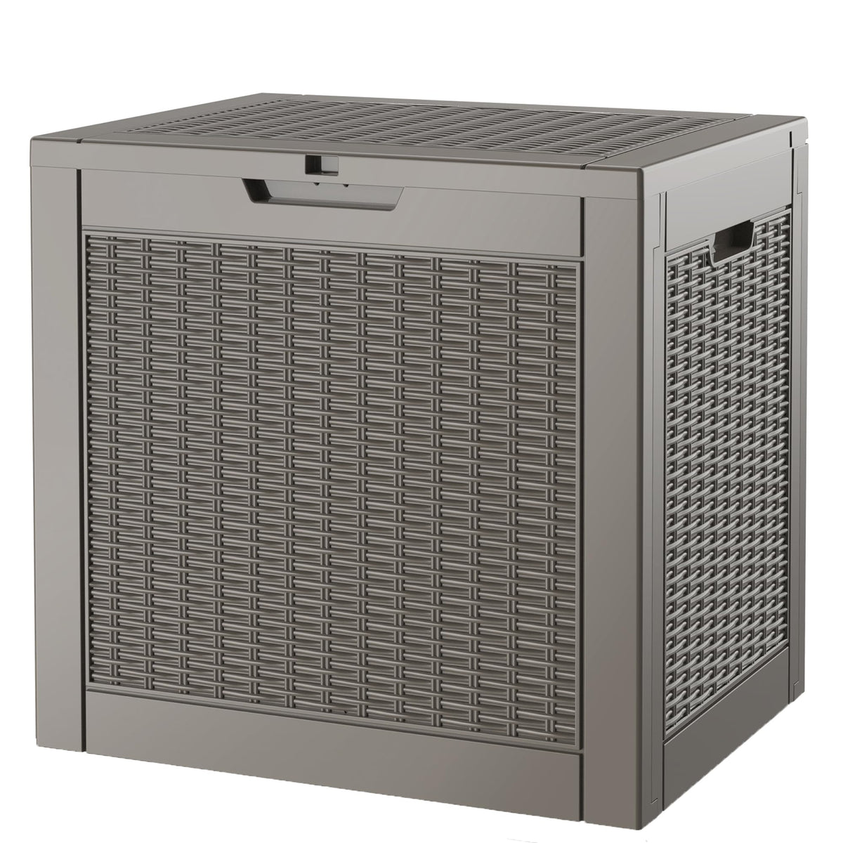 Outdoor Storage Waterproof Deck Box for Patio (45 Gallon, Grey)