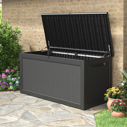 KAMABOKO Outdoor Storage Box, 150 Gallon Deck Box Outdoor Waterproof