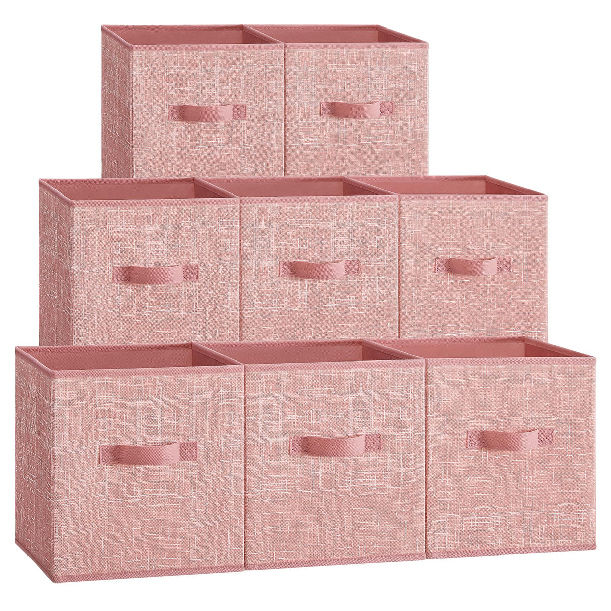 SONGMICS Storage Cubes, Set of 8, 13-Inch Foldable Closet Organizers