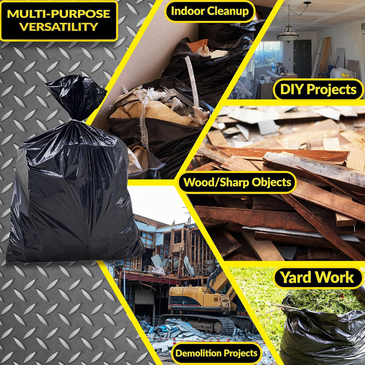 Reli. Contractor Garbage Bags 55 Gallon