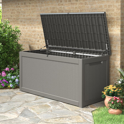 KAMABOKO Outdoor Storage Box, 150 Gallon Deck Box Outdoor Waterproof
