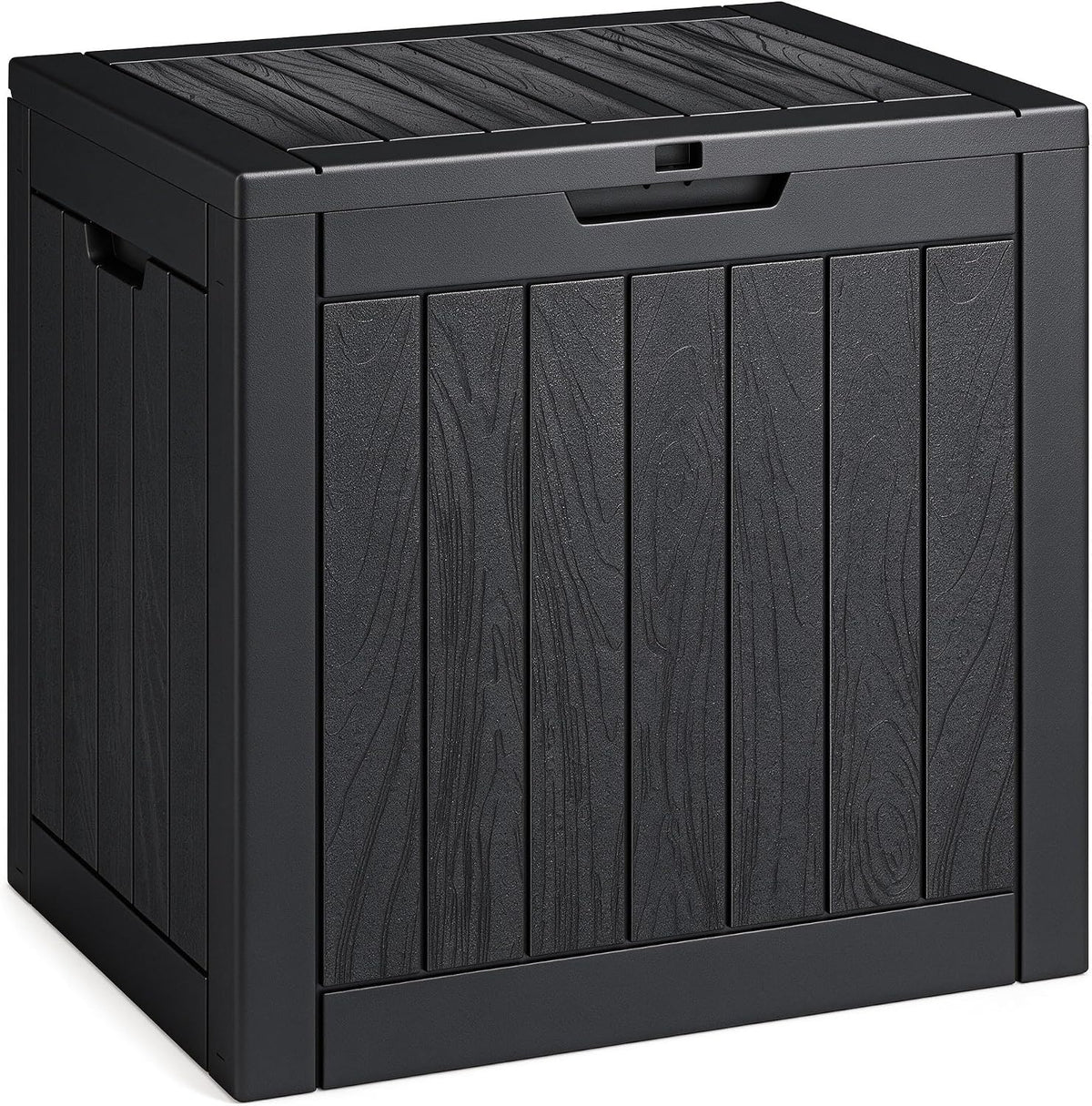 NUNU LAB 35 Gal Outdoor Storage Box Waterproof Lockable,Deck Box,Black